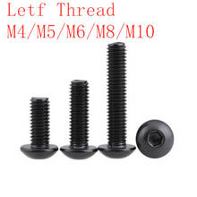 Left hand thread screws  M4 M5 M6 M8 M10 M12 Grade10.9 ISO7380 Hex socket button head cap screw 2024 - buy cheap