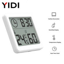 LCD Screen Multifunction Thermometer Hygrometer Automatic Electronic Temperature Humidity Monitor Clock 3.2inch Large 2024 - buy cheap