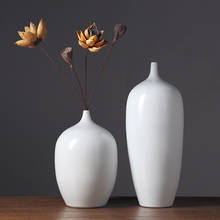 Ceramic Vase White Vase Room Decor Aesthetic Living Room Decoration Vase Office Decor Plant Stand Home Decoration Flower Pots 2024 - buy cheap