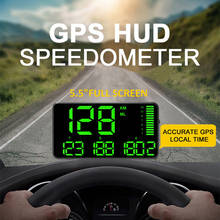 C90 5.5 Car HUD Head Up Display Overspeed Warning System Windshield Auto Electronic Voltage Alarm 2024 - buy cheap