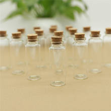 Mini botella de vidrio con corcho, 30x80mm, 40ml, tubo de ensayo, tapón de tarro transparente vacío, almacenamiento de especias, 24 unids/lote 2024 - compra barato