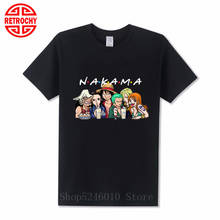 NAKAMA One Piece Family Tees Shirt Monkey D Luffy Chopper Roronoa Zoro Tshirt Japan Anime Tops Pirate King Men's Cotton T-Shirts 2024 - buy cheap