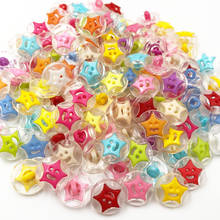 Botões de plástico combinados com estrela, 50 peças botões combinados diy acessórios de costura de vestuário infantil pt58 2024 - compre barato