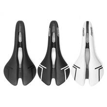 Leather Saddle Bicycle Seat Plastic Road Bike Saddle Comfort Racing Wide Saddle Men mtb Mountain Bike Seat Soft Bicycle Saddle 2024 - buy cheap