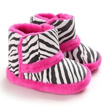 Baby Shoes Winter Boots Infant Girls Boys First Walkers Toddler Newborn Cute Striped Shoes Winter Warm Snow Booties Cotton Boot 2024 - buy cheap