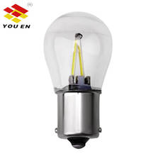 YOUEN 1156 BA15S 1157 BAY15D Car LED Filament Light 2 COB Bulbs Turn Signal Tail Parking Reverse Lamp 12V DC Yellow White Red 2024 - buy cheap
