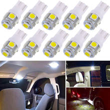 10X Led W5W T10 Led Light Bulb 5050 SMD Auto Wedge Clearance Lamp For Lada Vesta Granta Kalina Niva Priora Vaz Largus 4x4 Xray 2024 - buy cheap