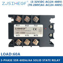 Three-Phase  SSR 60DA/AA  3-32VDC/70-280VAC Solid State Relay  Output24-480VAC For Industrial Equipment 2024 - buy cheap