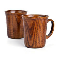 301-400ml Natural Jujube Wood Cup Handmade Wooden Coffee Beer Mugs Breakfast Beer Milk Drinkware Tea Cup Home Decoration 66CY 2024 - buy cheap