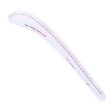 2PCS Plastic Transparent French Curve Ruler SplIne Sewing Patchwork Feet Tailor Sewing Square Yardstick Cloth Cutting Rulers 2024 - buy cheap