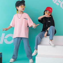 Hip Hop Kids Jazz Dance Costumes for Girls Boys Ballroom Dancing Costume Show Clothes Fashion Street Wear Competition Dancewear 2024 - buy cheap