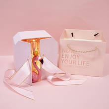 Caja de regalo octogonal rosa, bolsas de papel para regalos, caja de flores de boda, suministros de embalaje de dulces, decoraciones para fiesta de cumpleaños 2024 - compra barato