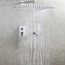 DULABRAHE Bath & Shower Faucet Set 55X35 CM Contemporary Ultra-thin Rain Shower Head Thermostatic Hot And Cold Shower Valve 2024 - buy cheap