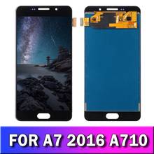 Pantalla lcd Original Super Amoled para Samsung Galaxy A7, 2016, A710, A710F, A710M, A710Y, montaje de digitalizador con pantalla táctil 2024 - compra barato