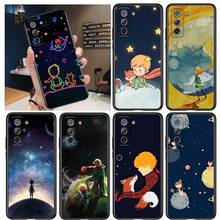 Cute little prince for Samsung Galaxy S21 Ultra Plus Note 20 10 9 8  S10 S9 S8 S7 S6 Edge Plus Black Phone Case 2024 - buy cheap