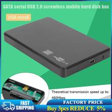 2.5 inch Hard Drive Box SATA USB2.0 HDD Case External Hard Disk Enclosure Adapter Hard Drive Enclosure Support Games Accessorie 2024 - buy cheap