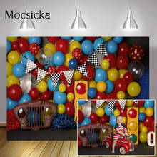 Balloons Wall Cake Smash Photography Backdrop Newborn Baby Children One Birthday Portrait Background Photo Studio Photocall 2024 - buy cheap