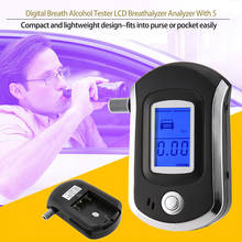 Car Styling alcool test Breathalyzer Alcohol Tester Digital LCD Backlight Display Breath Alcohol Tester Audible Alert Breath 2024 - buy cheap