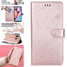 Smartphone Cases For Samsung A11 US Gray PU Leather Wallet Book Phone Cover Galaxy capa A10S A10 A10E Eurasian version Mobile 2024 - buy cheap