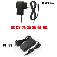 Adaptador de energia ac 110-240v dc 12v 2a 3a 5a 6a 10a carregador universal ue eua austrália reino unido fonte para faixas de luz câmera 2024 - compre barato