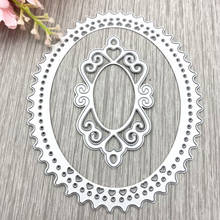 Lace Oval Frame METAL CUTTING DIES Stencil Scrapbooking Photo Album Card Paper Embossing Craft DIY 2024 - buy cheap