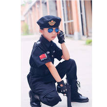 Uniforme de policía militar para niños y adultos, ropa de fantasía de la Fuerza Especial, traje táctico para fiesta de Carnaval CS 2024 - compra barato