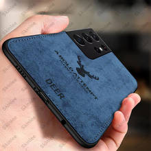 Skinlee-funda Ultra suave para Samsung Galaxy S21, cubierta de tela de marca lujosa con textura de ciervo trasero, funda de tela para Samsung S21 Plus 2024 - compra barato
