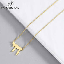 Todorova Vintage Mens Hebrew Necklace Stainless Steel Chai Pendant Jewish Bat Mitzvah Gift Judaica Jewelry Dropship 2024 - buy cheap