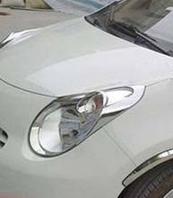 Cubierta de faro delantero para coche, accesorio cromado para Suzuki Alto GF GLX hatchback 2009 2010 2011, embellecedor de lámpara frontal Exterior, pegatina decorativa para coche 2024 - compra barato