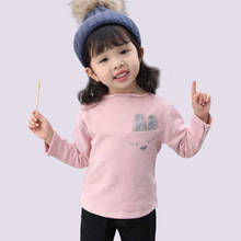 T-shirt For Girls Rabbit Embroidery Girls T-shirts Long Sleeve Kids T-shirts For Girls Spring Autumn Lolita Baby Girls Clothes 2024 - buy cheap