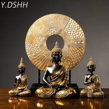 Buddha statues Thailand Buddha sculpture home decor office desk ornament vintage gift figurine Hindu siting Buddha 2024 - buy cheap