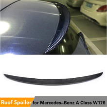 Carbon Fiber / FRP Rear Roof Spoiler Wing for Mercedes-Benz A Class W176 A180 A200 A250 A45 AMG 2013 - 2018 Trunk Window Spoiler 2024 - buy cheap