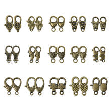 30pcs/set Tibetan Style Alloy Lobster Claw Clasps For Bracelet Necklace Chain Diy Jewelry Making Findings Antique Bronze Color 2024 - buy cheap