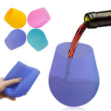 330ml Portable Silicone Wine Glass Unbreakable Foldable Shatterproof Party Cups For Picnic BBQ Beer Red Wine Glasses Drink Cup 2024 - buy cheap