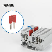Jumper FBS2-8  Plug In Bridge for 6mm^2 wiring ST And PT DIN Rail Terminal Blocks L14.8/H30.8/W3.3mm 2seats Connector 2024 - buy cheap