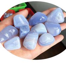 MOKAGY 18MM-25MM Natural Polished Blue Lace Agate Tumbled Stones Mineral Healing Crystal 10pc 2024 - buy cheap