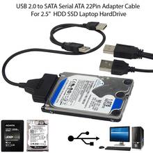 USB-кабель Sata, адаптер Sata-USB 2,0, компьютерные кабели, разъемы USB Sata, адаптер, кабель с поддержкой 2,5 дюйма SSD HDD, жесткий диск 2024 - купить недорого