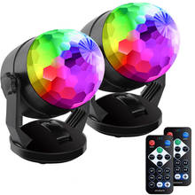 Sound Activated Rotating Disco Ball DJ Party Lights Powered/USB Plug In Portable RGB LED Stage Light For Christmas Wedding party 2024 - buy cheap