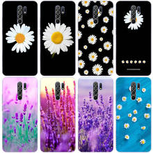 Capa de silicone macia com margaridas de lavanda, capinha para xiaomi redmi note 10 9 pro max 10s 9s 8t 8 8a 9 9a 9c 9t k40 pro 5g 2024 - compre barato