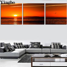 full Square/Round Diamond Painting Seascape 3 Pieces Embroidery Sunset-Landscape Mosaic diamond Pictures of Rhinestones decor 2024 - buy cheap