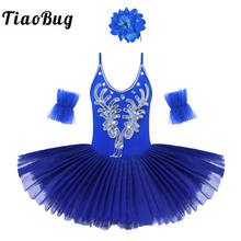 Professional Ballerina Ballet Tutu for Child Children Kids Girls Pancake Tutu Dance Costumes Ballet Dress Girls Swan Dancewear 2024 - buy cheap