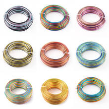 55m/roll High quality Colorful Aluminum Wire 12/18 Gauge 1.5mm 1mm 2mm for DIY Craft Jewlery Making Accessories Materials 2024 - buy cheap