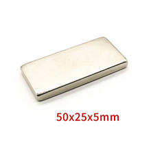 10Pcs Strong Neodymium Magnet High Strength Block Rectangular Magnetic Magnets 50*25*5MM Neodymium Rare Earth Magnets 2024 - buy cheap