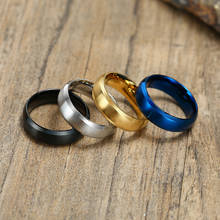 Новинка 2021, модные обручальные кольца Modyle из нержавеющей стали черного, синего, золотого и серебряного цвета для мужчин и женщин 2024 - купить недорого