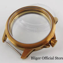 Bronzed Coated 45mm Round Watch Case with Sapphire Glass Fit ETA 6497 6498 Hand Winding Movement 2024 - buy cheap