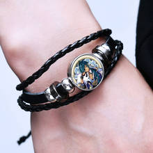 Genshin Impact Mondstadt Leather Bracelet Anime Game Figure Bracelets Wristband Jewelry Fans Gifts 2024 - buy cheap