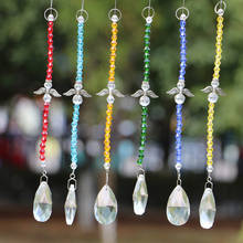 Atrapasueños de cristal de arcoíris hecho a mano, prismas colgantes Feng Shui, decoraciones para fiestas de boda y navidad, regalos, 1 ud. 2024 - compra barato
