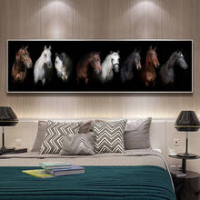 Модульные картины лошадь картины стены Искусство Для Гостиной Холст принт животное настенные декоративные картины плакаты и принты большой размер 2024 - купить недорого