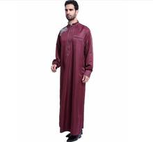 Roupa muçulmano para homens, vestido masculino de oriente médio para homens árabe vestido islâmico abayas árabe vestido masculino indiano 2024 - compre barato