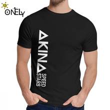 Male Anime Initial D Akina Speed Stars T Shirt Quality Cotton Summer Round Neck Retro T-shirt La Camiseta 2024 - buy cheap